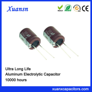 High Voltage 10000H 10uf 250v Capacitor Electrolytic
