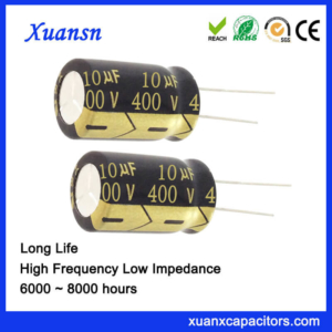 High Voltage 400V 10UF Capacitor Electrolytic 8000Hours