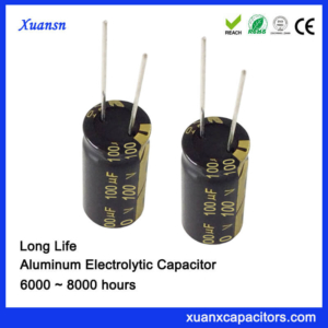 Radial Aluminum Electrolytic 100uf 100v Capacitor