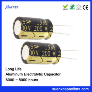 Aluminum Electorlytic Capacitor 200V 15UF 8000Hours