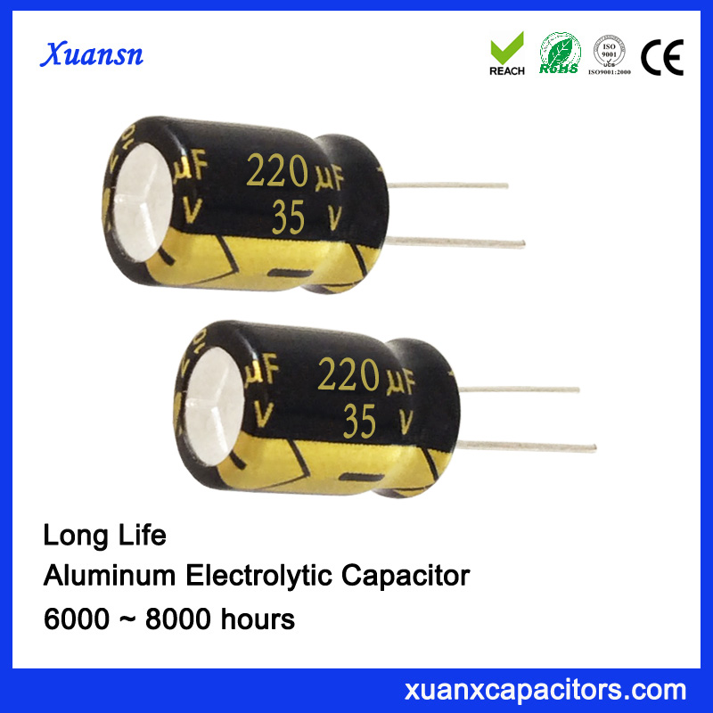 220uf 35v High Temperature Al Electrolytic Capacitor