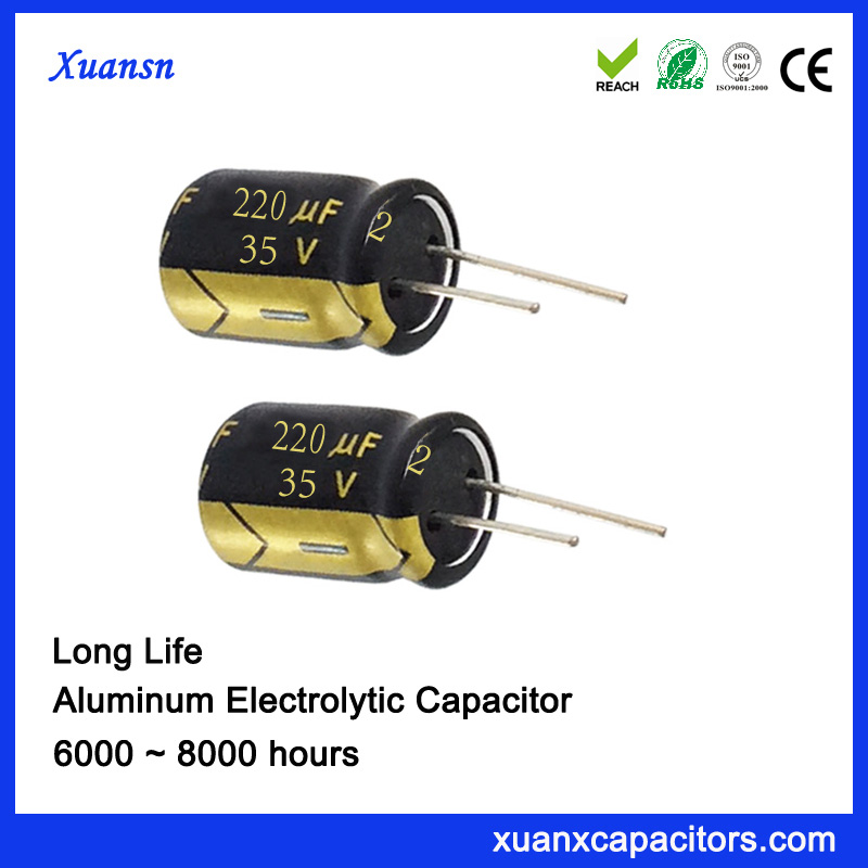 220uf 35v High Temperature Al Electrolytic Capacitor