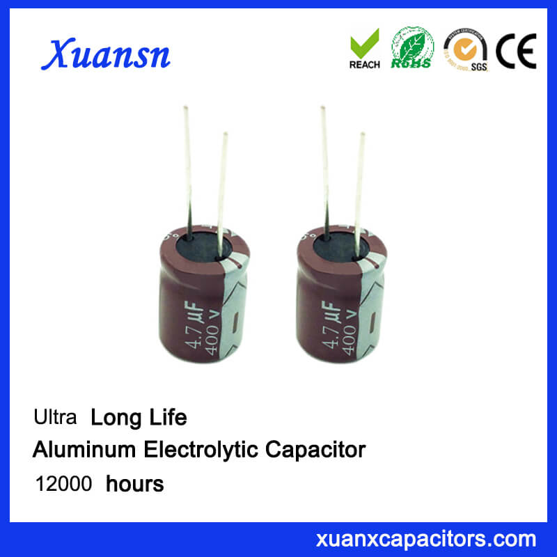 High Voltage 4.7 uf 400v Capacitor For Led Driver Power