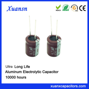 Radial 4.7 uf 450V Capacitor Electrolytic For Led Power Supply