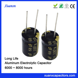 Customized Long Life 68uf 100v Electrolytic Capacitor