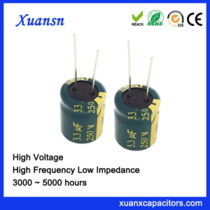 3.3UF 250V Electrolytic Capacitor High Frequency 5000Hours