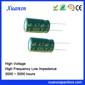 450V 4.7UF High Voltage Capacitor Low Impedance