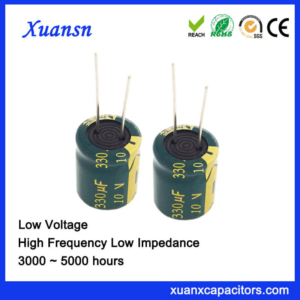 10V 330UF Radial Lead Capacitor High Frequency 105℃ 4000Hours