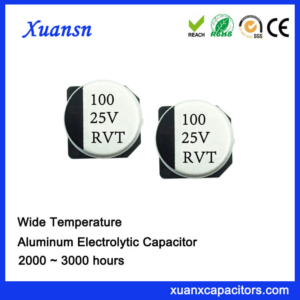 100uf 25v SMD Aluminum Electrolytic Capacitor Manufacturer