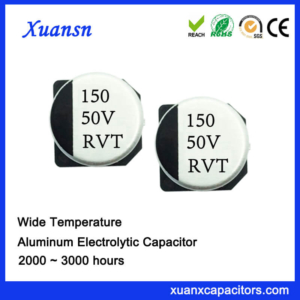 Customized 150uf 50v Chip Type Electrolytic Capacitor