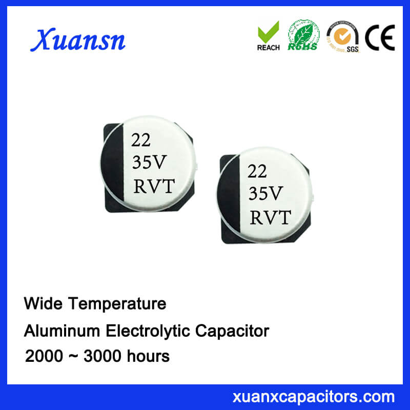 10 x 22uF 35V SMD Electrolytic Capacitor 105°C