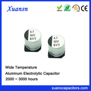 105℃ 4.7uf 50v SMD Aluminum Electrolytic Capacitor