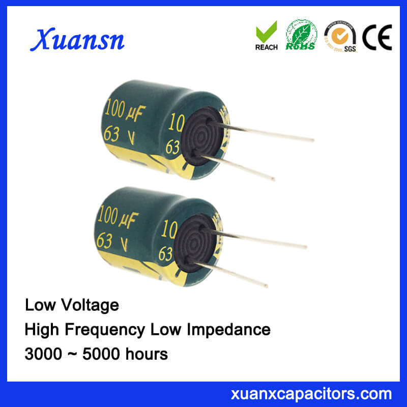 63V 100UF Electrolytic Capacitor For Audio Power Supply