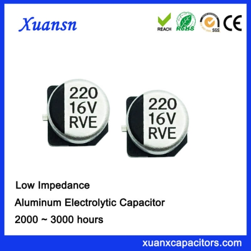 Low Impedance 16V 220UF SMD Capacitor Factory