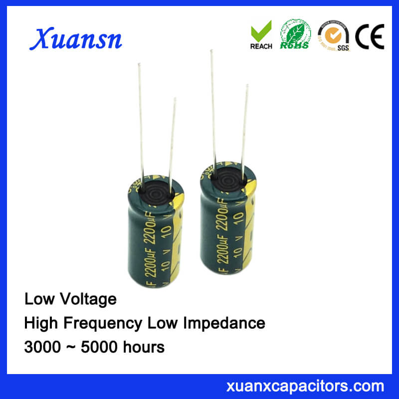 2200uf 10v Electrolytic Capacitor High Frequency