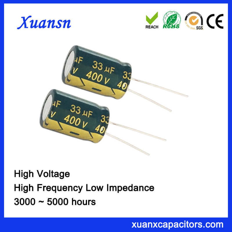 400v High Voltage Electrolytic Capacitor For Adapter