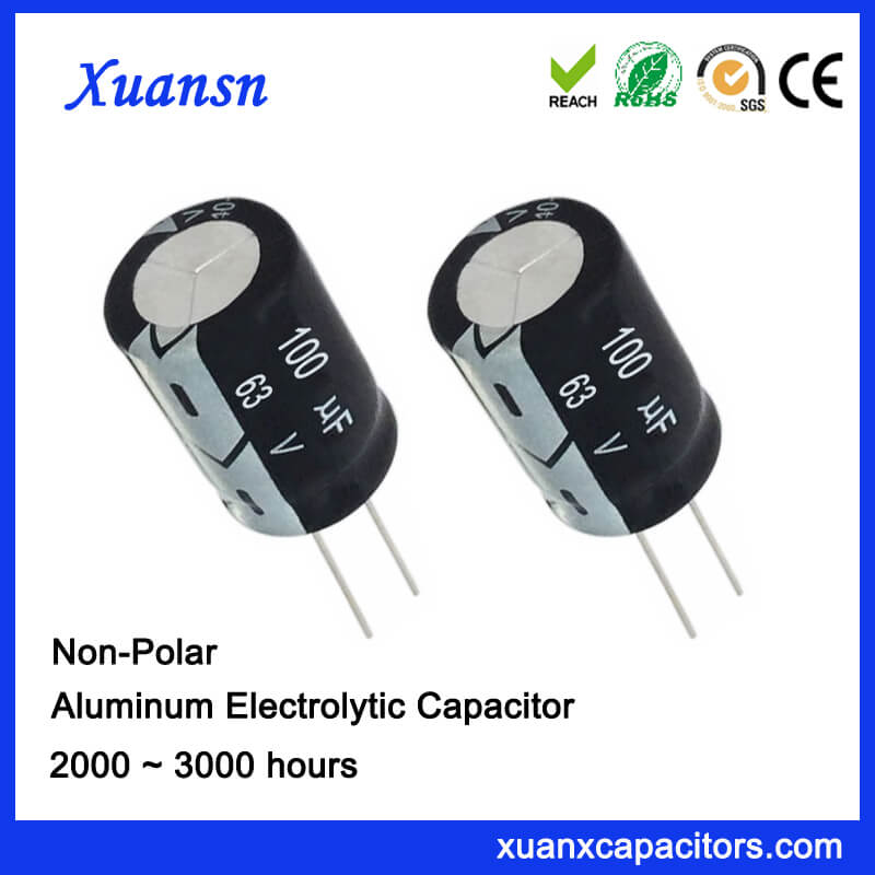 63v 100uf Non Polarized Capacitor Electrolytic