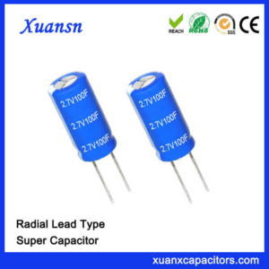 Non Polluted 2.7V Super Capacitor 100 F Capacitor