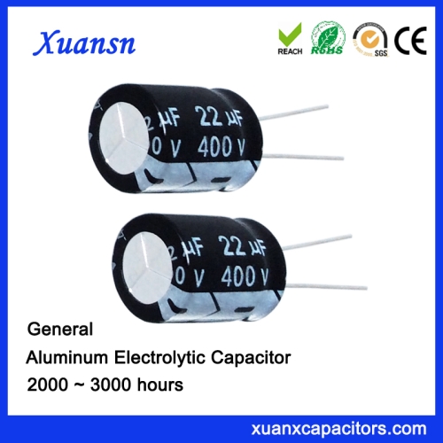 22uf 400v Radial Electrolytic Capacitor For Adapter