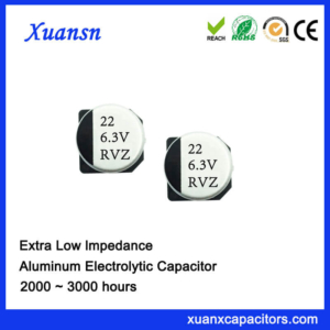 22uf 6.3v Ultra Low Impedance Electrolytic SMD Capacitors