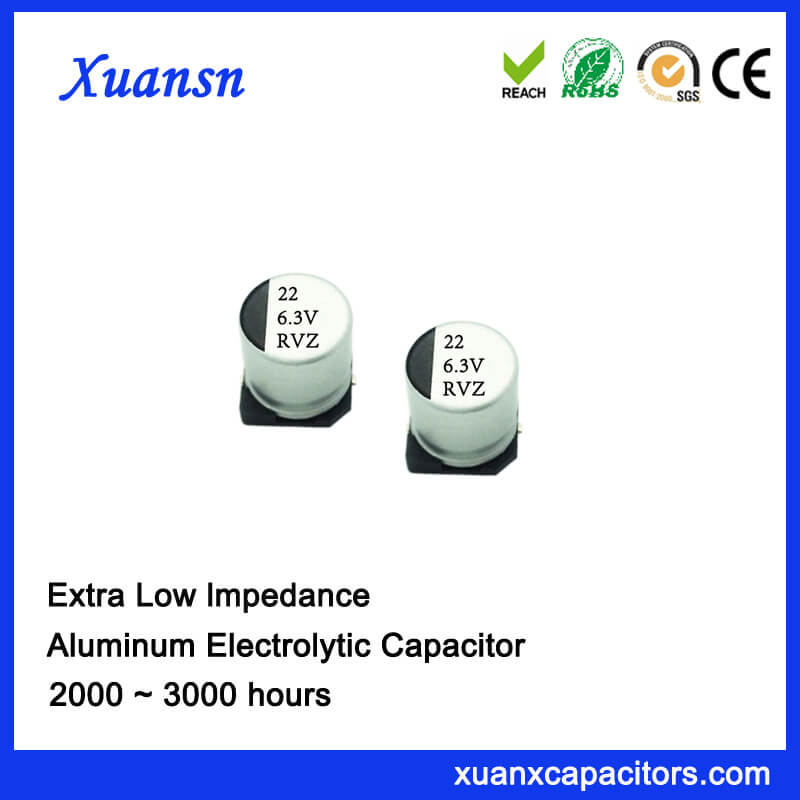 22uf 6.3v Ultra Low Impedance Electrolytic SMD Capacitors