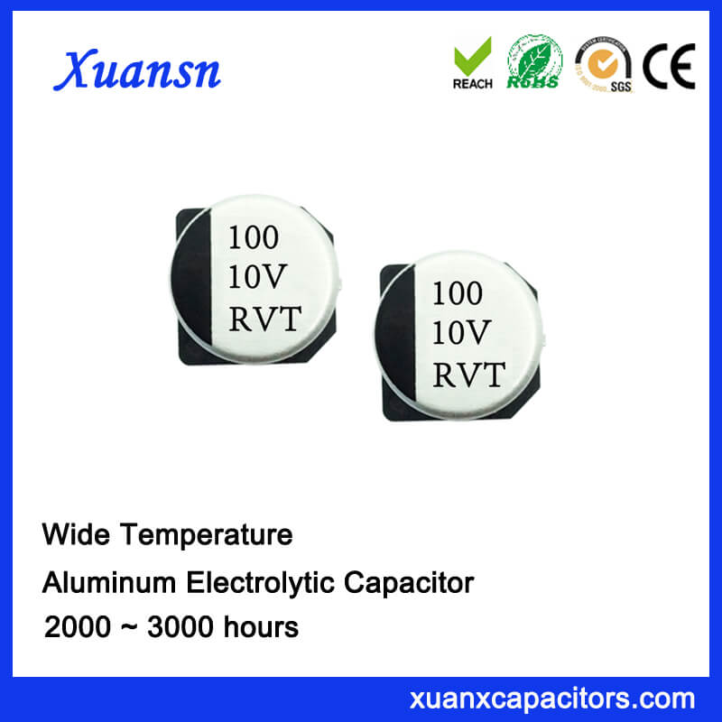 High Quality 100UF 10V SMD Standard Electrolytic Capacitor