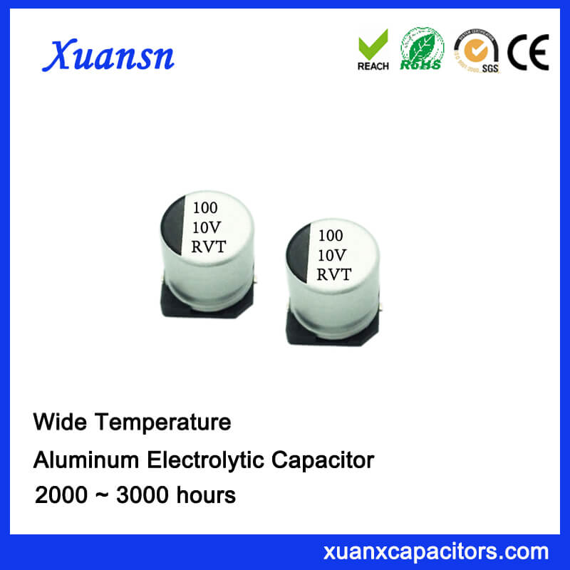 High Quality 100UF 10V SMD Standard Electrolytic Capacitor
