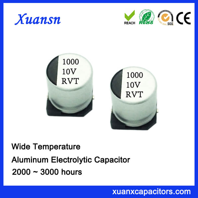 1000UF 10V Standard SMD 2000Hours Electrolytic Capacitor