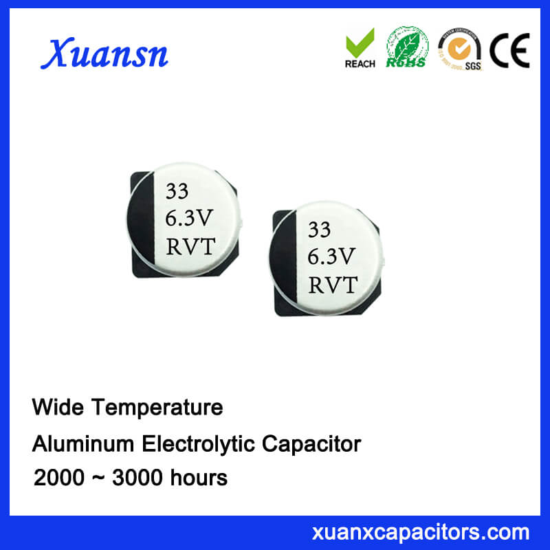 33UF 6.3V Standard SMD Aluminum Electrolytic Capacitor