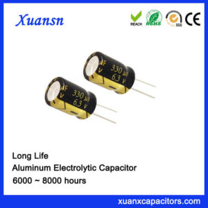 Hot Offer Electronic Part 330UF 6.3V Aluminum Capacitor