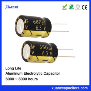 6.3V 680UF Long Life Radial Capacitor Electrolytic Supplier