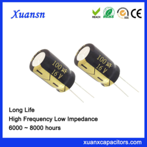 Factory Directly 100UF 16V Electrolytic Capacitor Radial Type
