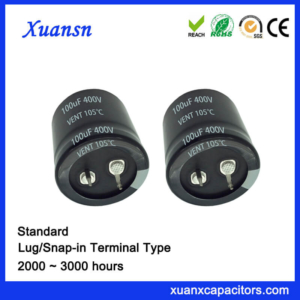100uf 400v electrolytic capacitor High Voltage Snap In