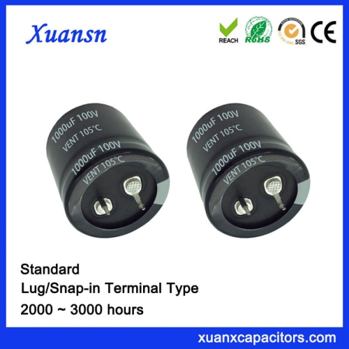 Snap In 1000UF 100V Electrolytic Capacitor Supplier