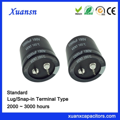 Larger 1000UF 180V Standard Snap In Capacitor