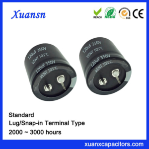 Good 120UF 350V Electrolytic Capacitor Snap In