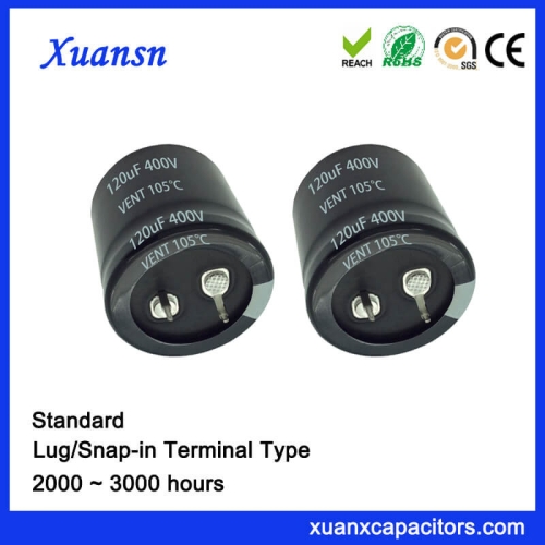 Snap In Aluminum Capacitor 120UF 400V 20%