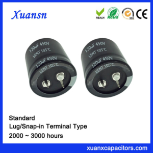 120UF 450V Standard Snap In Capacitor China Supplier