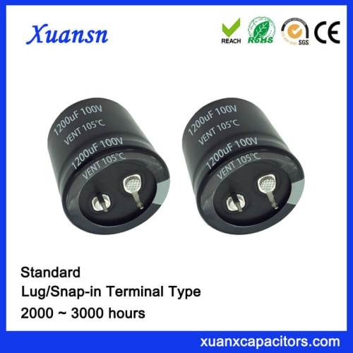 Hot Sale 1200UF 100V 105℃ Standard Snap In Capacitor