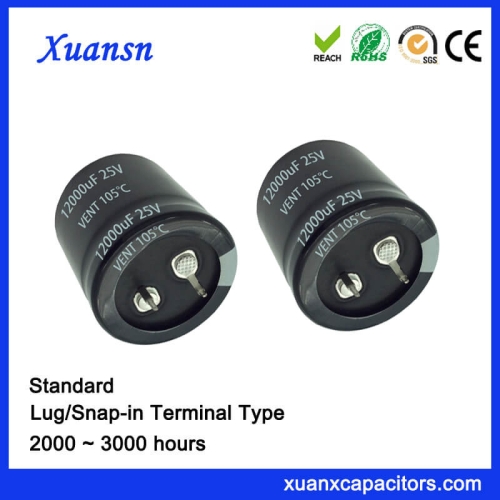 12000UF 25V 105℃ Mount Snap In Electrolytic Capacitor