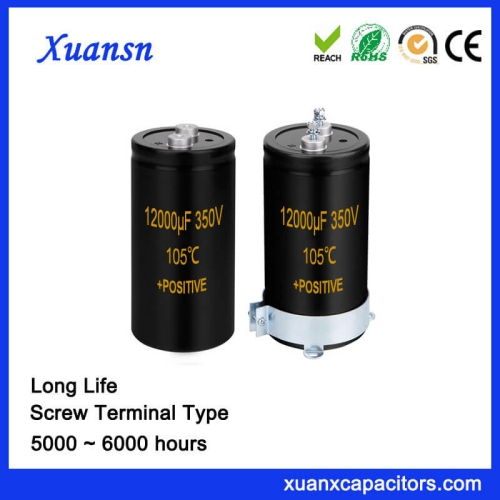 Hot Offer Long LIfe Screw Capacitor 12000UF 350V