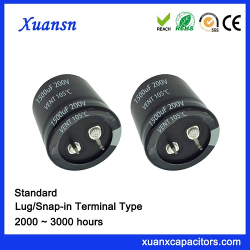 Snap In 200V 1500UF Capacitor Electrolytic
