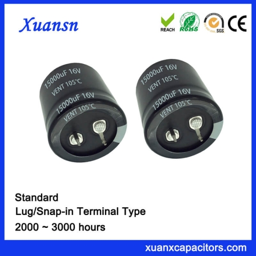 16V 15000UF Electrolytic Capacitor Snap In