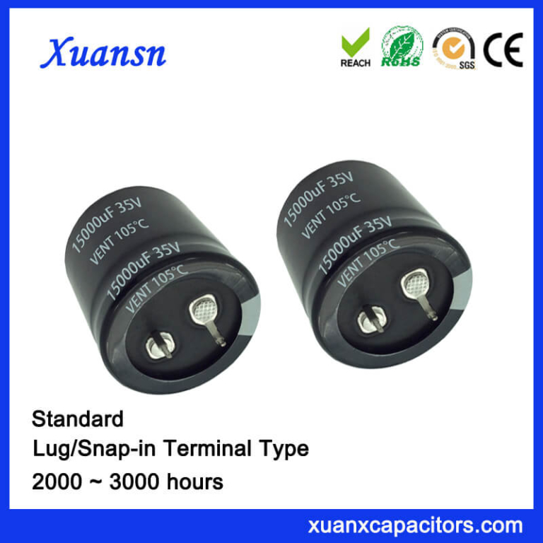 15000UF 35V Standard Socket Snap In Capacitor,aluminum electrolytic