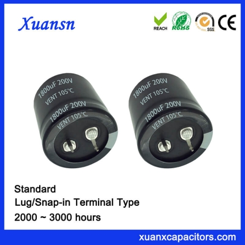 1800UF 200V Standard Snap In Capacitor Wholesale
