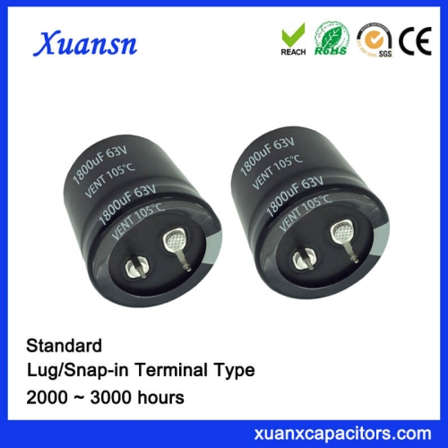 1800UF 63V Capacitor Electrolytic Snap In