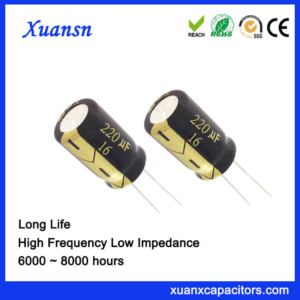 Electronics Component 220UF 16V Electrolytic Capacitor