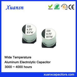 220UF 6.3V 3000Hours 105℃ SMD Aluminum Electrolytic Capacitor