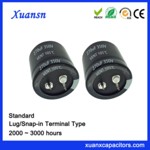 Snap In 270UF 350V Electronics Capacitor High Voltage