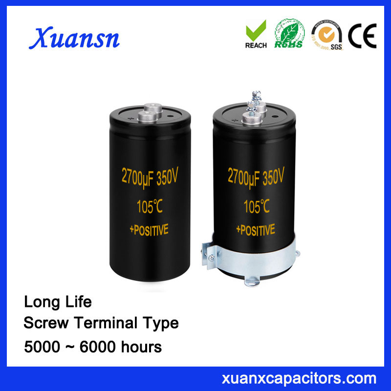 Xuansn Directly Screw Terminal Big Capacitor 2700UF 350V
